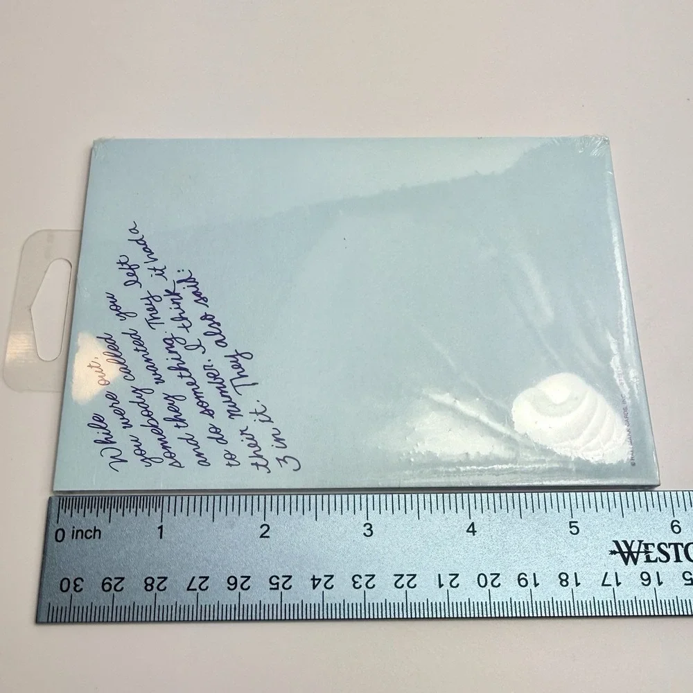 Vintage 1980s Hallmark Post It Note Pad While You Were Out Message Sealed